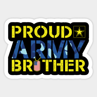 Proud Army Brother Sticker